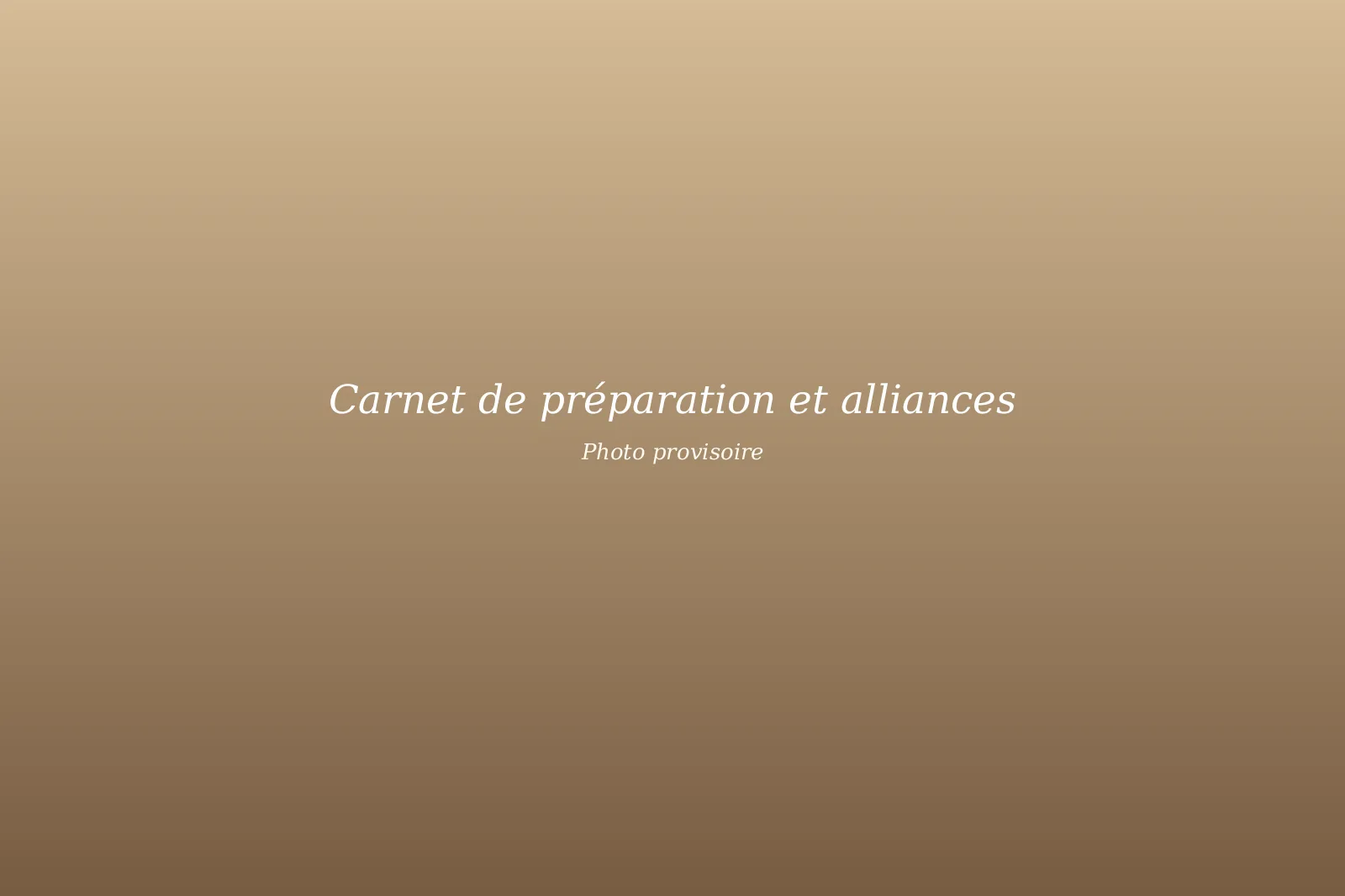 Carnet de préparation de mariage et alliances sur une table en terrasse à Nice